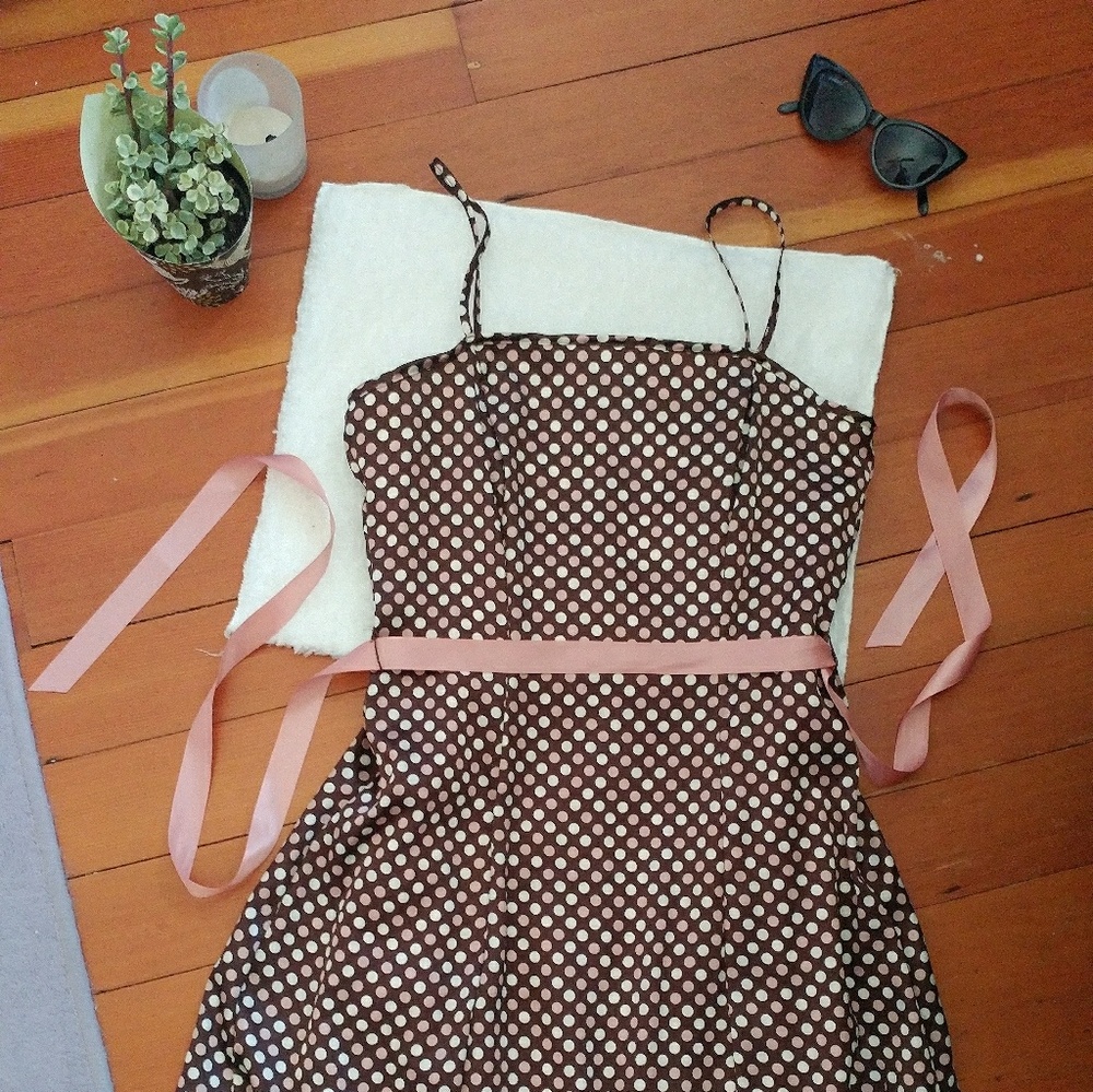 vintage polka dot party dress